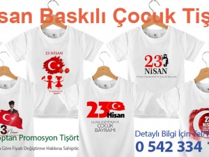 23 Nisan Baskılı Çocuk Tişörtleri 23 Nisan Baskılı Çocuk Tişörtleri