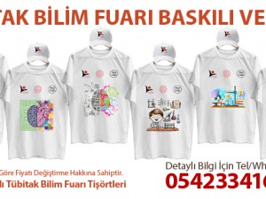 Tübitak Bilim Fuarı Baskılı Tişört ve Şapka Tübitak Bilim Fuarı Baskılı Tişört ve Şapka
