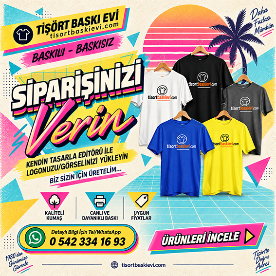 Toptan Tişört, Promosyon Tişört, Kendin Tasarla Tişört