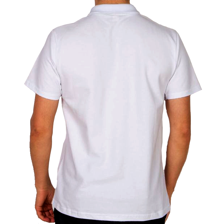Polo Yaka Tişört Cepli Beyaz