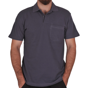 Polo Yaka Tişört Cepli Füme Polo Yaka Tişört Cepli Füme