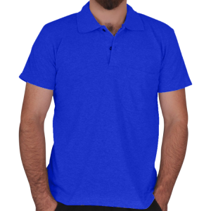 Polo Yaka Tişört Cepli Saks Mavi Polo Yaka Tişört Cepli Saks Mavi