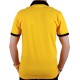 Polo Yaka Tişört (Lacoste Tişört) Modelli Kol Bantlı Sarı - Siyah