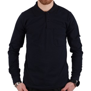 Toptan Polo Yaka Tişört Uzun Kollu Lacivert Toptan Polo Yaka Tişört Uzun Kollu Lacivert
