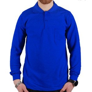Toptan Polo Yaka Tişört Uzun Kollu Saksmavi Toptan Polo Yaka Tişört Uzun Kollu Saksmavi