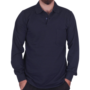 Polo Yaka Sweatshirt Lacivert Polo Yaka Sweatshirt Lacivert
