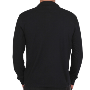 Polo Yaka Sweatshirt Siyah Polo Yaka Sweatshirt Siyah