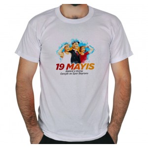 19 Mayıs Atatürkü Anma ve Gençlik Bayramı Baskılı Tişört 4 19 Mayıs Atatürkü Anma ve Gençlik Bayramı Baskılı Tişört 4