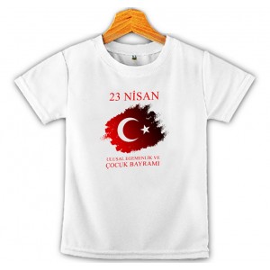 23 Nisan Çocuk Bayramı Baskılı Çocuk Tişört 8