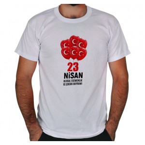 23 Nisan Çocuk Bayramı Baskılı Tişört 4 23 Nisan Çocuk Bayramı Baskılı Tişört 4