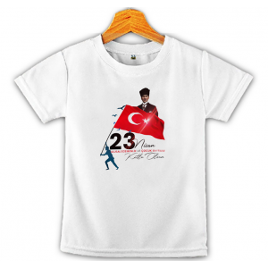 23 Nisan Çocuk Bayramı Baskılı Çocuk Tişört 10