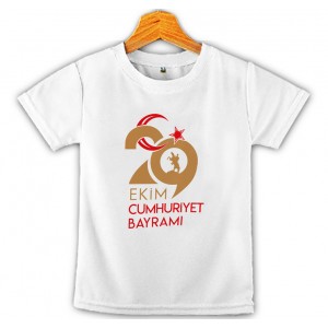 29 Ekim Cumhuriyet Bayramı Baskılı Çocuk Tişört 5 29 Ekim Cumhuriyet Bayramı Baskılı Çocuk Tişört 5
