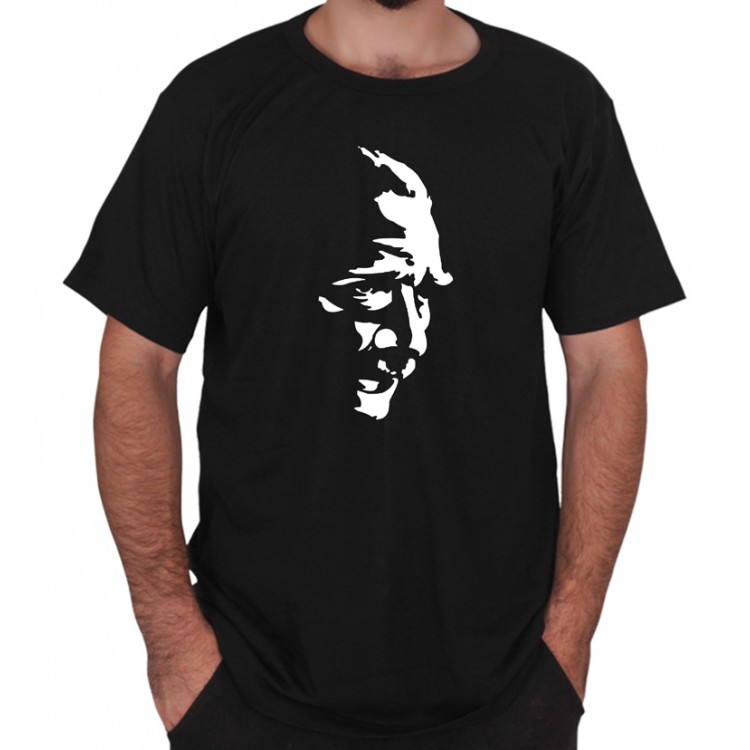 Atatürk Baskılı Siyah Tişört 12