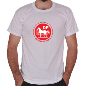 Parti (Demokrat Parti) Logo Baskılı Tişört Parti (Demokrat Parti) Logo Baskılı Tişört