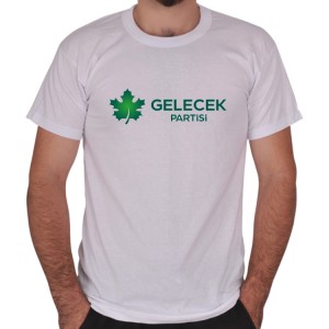 Parti (Gelecek Parti) Logo Baskılı Tişört Parti (Gelecek Parti) Logo Baskılı Tişört