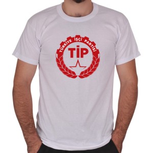Parti (Türkiye İşçi Parti) Logo Baskılı Tişört Parti (Türkiye İşçi Parti) Logo Baskılı Tişört
