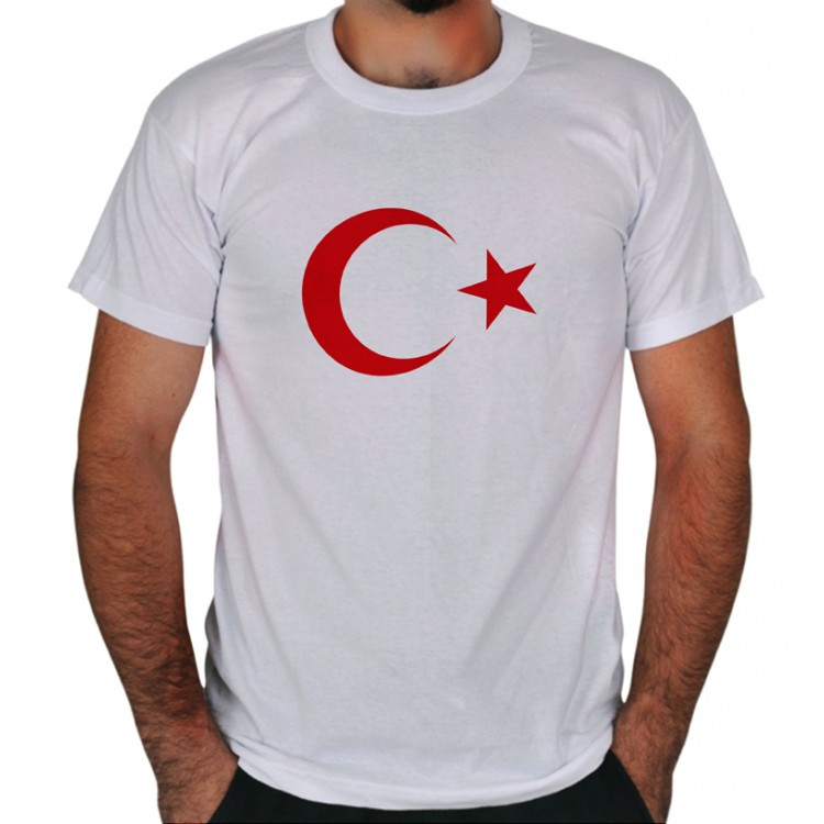 Türk Bayrağı Ayyıldız Baskılı Tişört 3