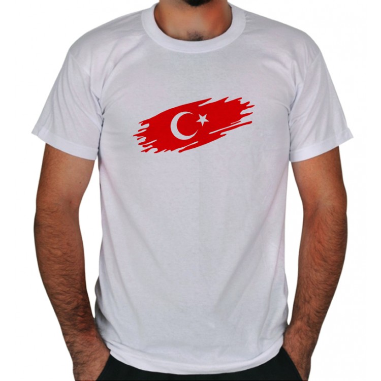 Türk Bayrağı Ayyıldız Baskılı Tişört 4