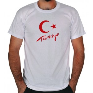 Türk Bayrağı Ay Yıldız Baskılı Tişört 7