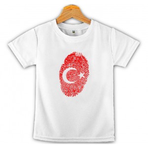 Türk Bayrağı Ay Yıldız Baskılı Çocuk Tişört 8