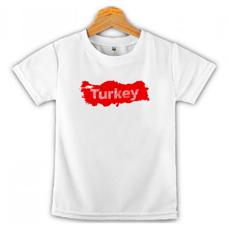 Türk Bayrağı Baskılı Çocuk Tişört 9