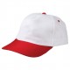 Promosyon Şapka Beyaz - Kırmızı