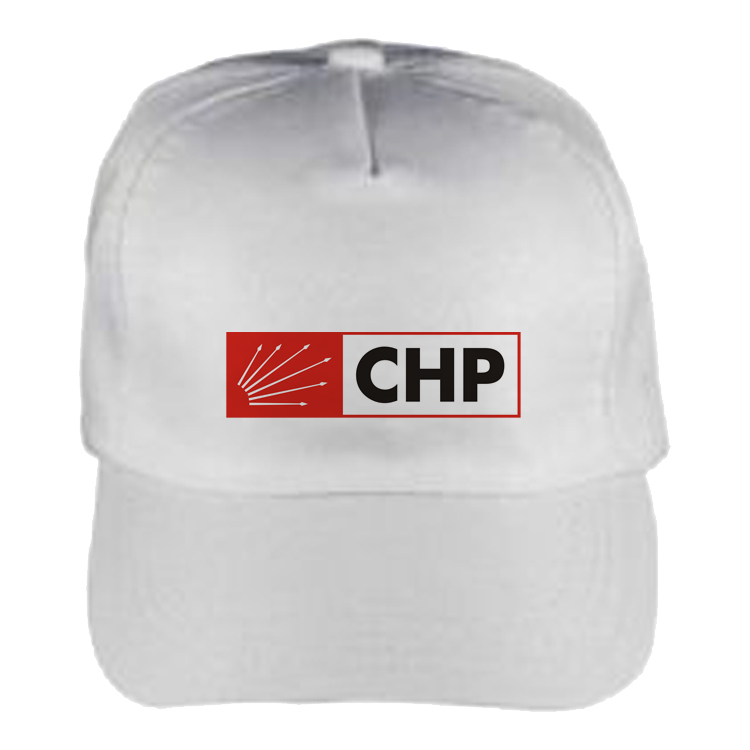 Siyasi Parti Logo Baskılı Şapka (CHP - Cumhuriyet Halk Partisi))